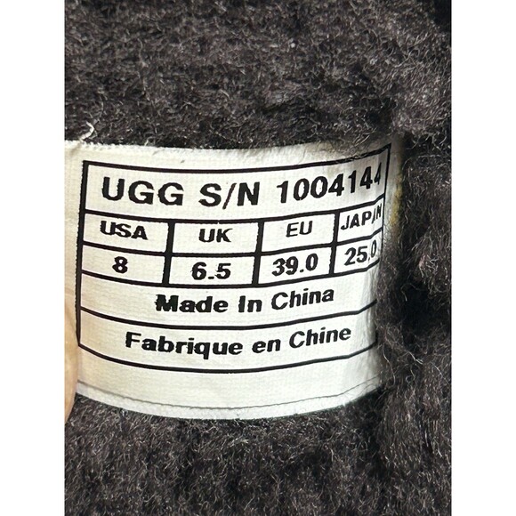 UGG AUSTRALIA BOOT KENSINGTON II BROWN LEATHER 1004144 WOMEN'S SIZE US 8 Calf - Picture 16 of 16